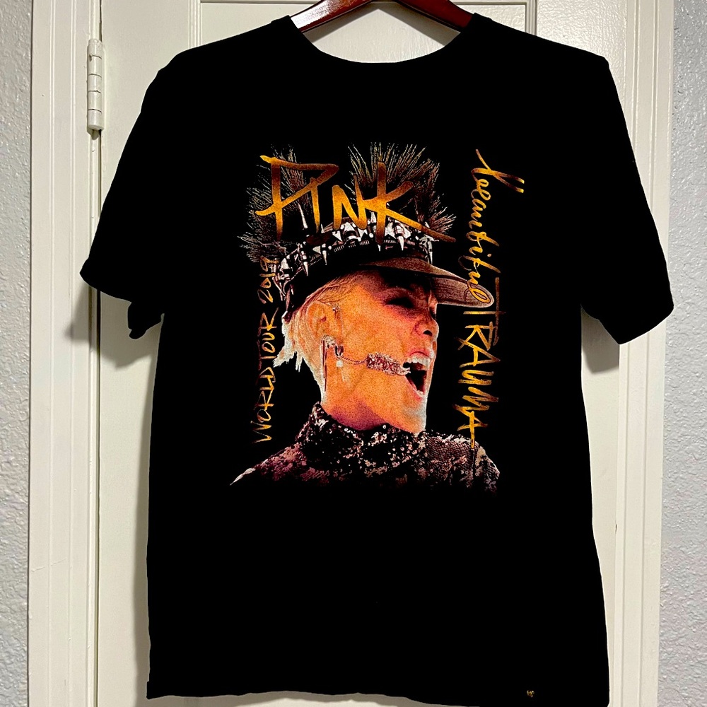 Pink 2019 concert tee.
